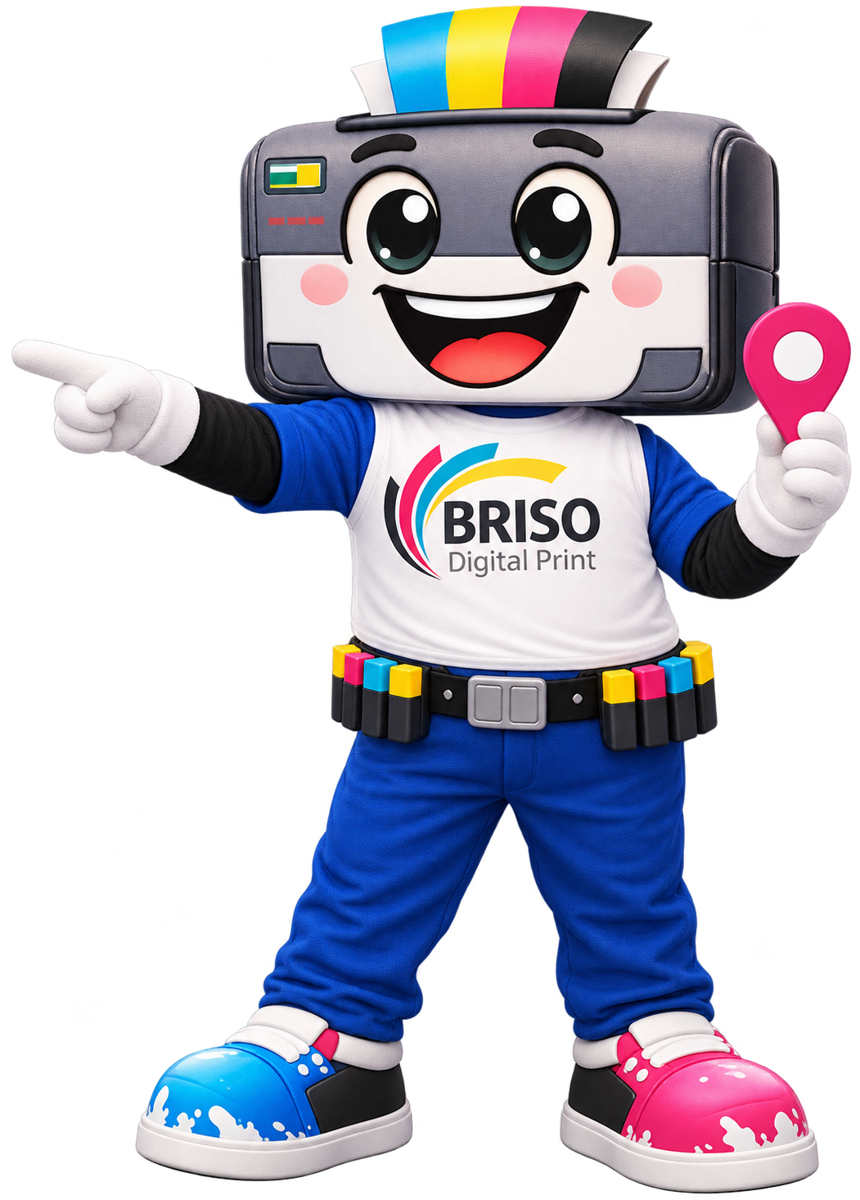 La mascota de Briso te indica dónde encontrarnos